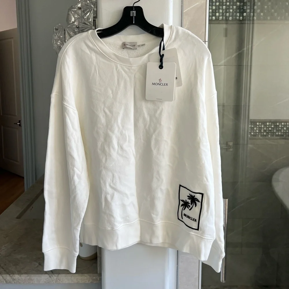 Moncler Palm Tree Logo Patch Sweatshirt - Picture 4 of 12